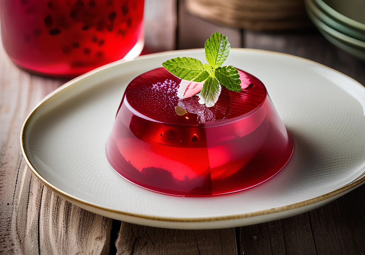 Rhubarb Jellied Dessert