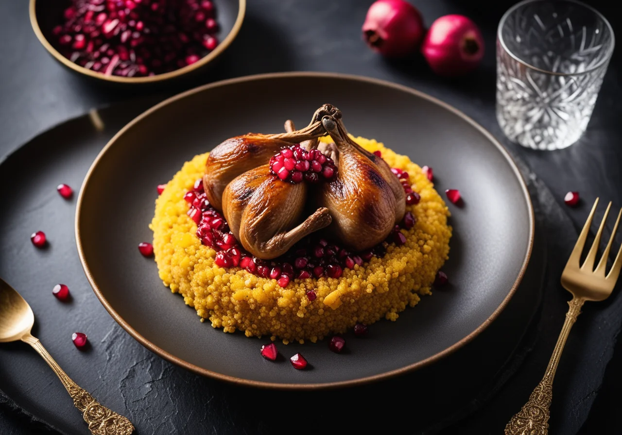 Festive Quail with Couscous