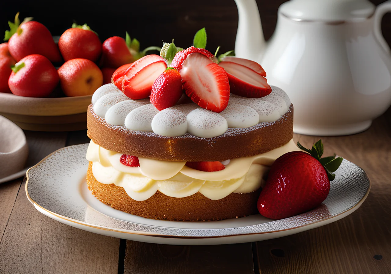 Strawberry Vanilla Cake