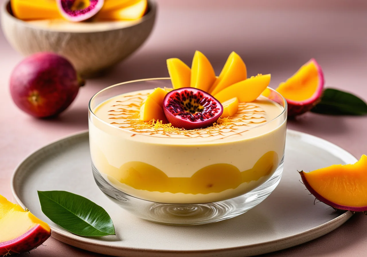 Coconut Passionfruit Mousse