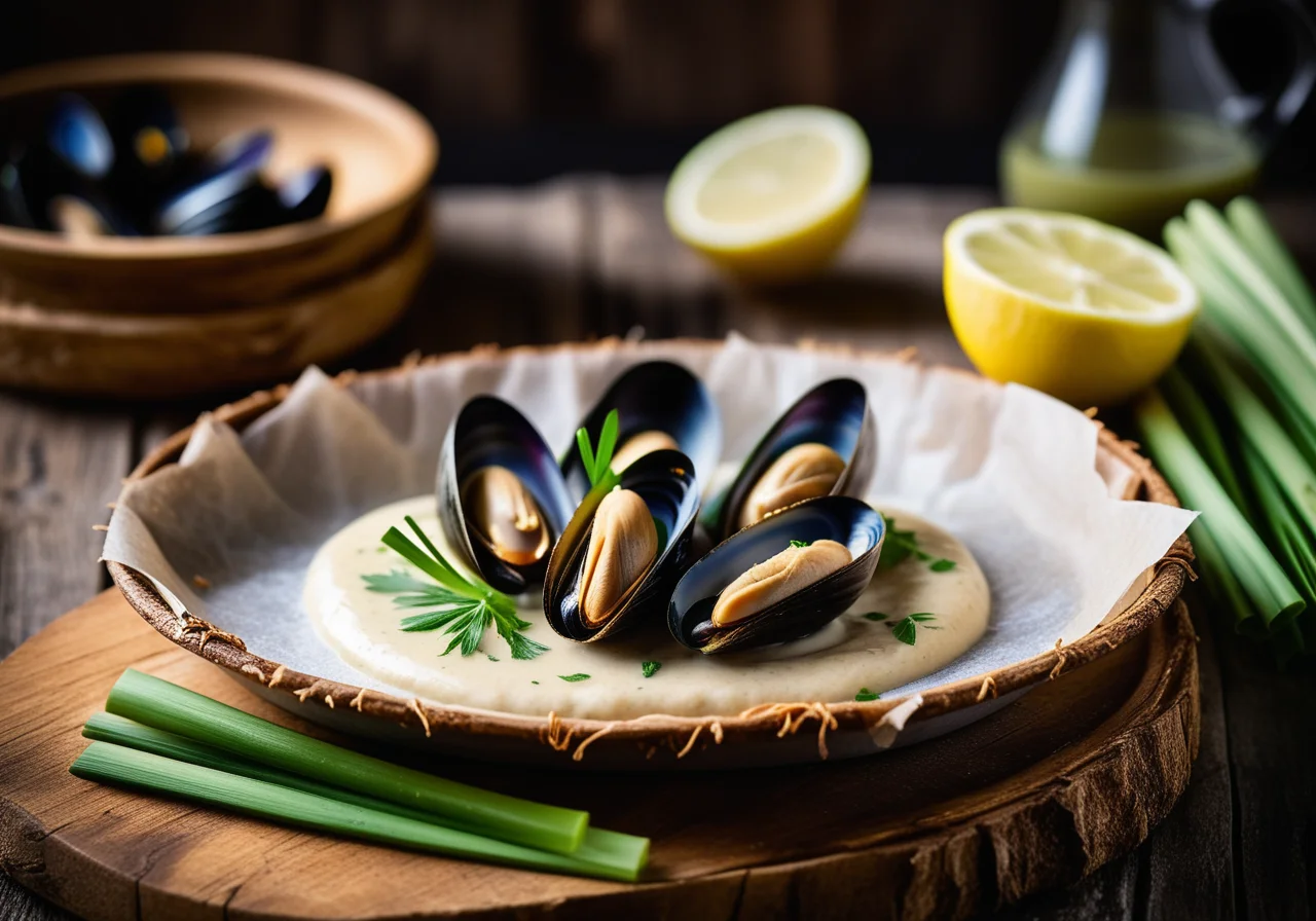 Mussels in Parchment