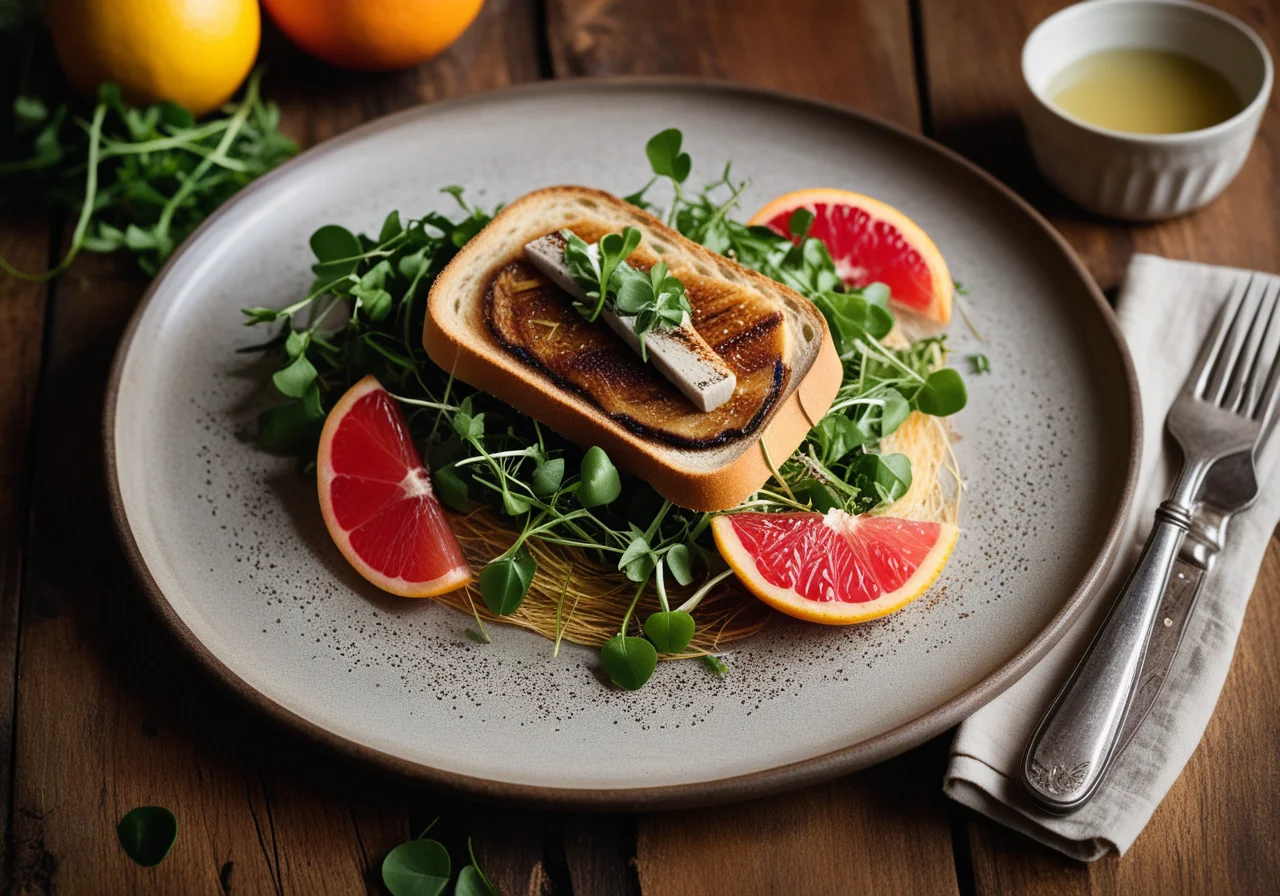 Crispy White Bread with Mackerel Salad