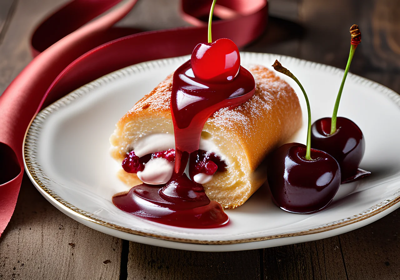 Cherry Sponge Roll