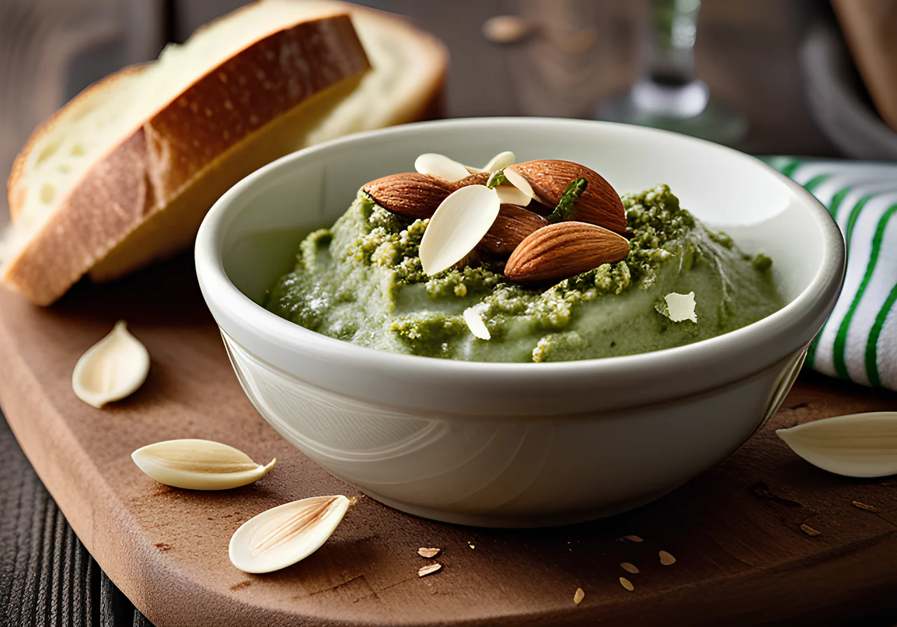 Wild Garlic Pesto with Crème Fraîche