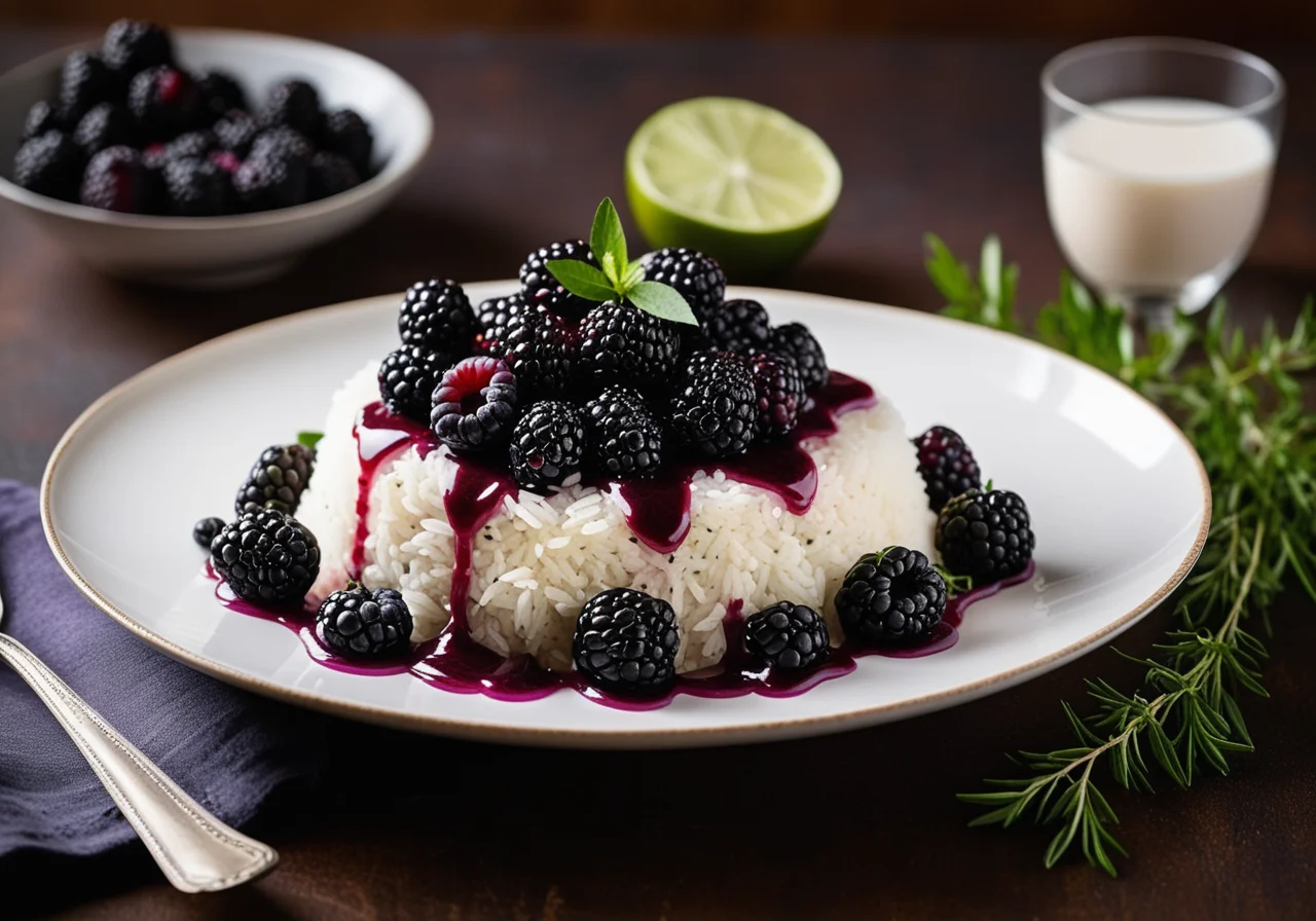 Blackberry Rice with Thyme