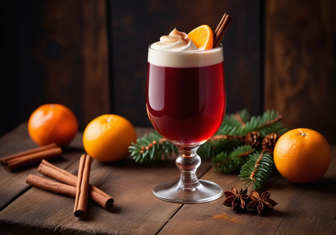Spiced Mulled Wine Foam