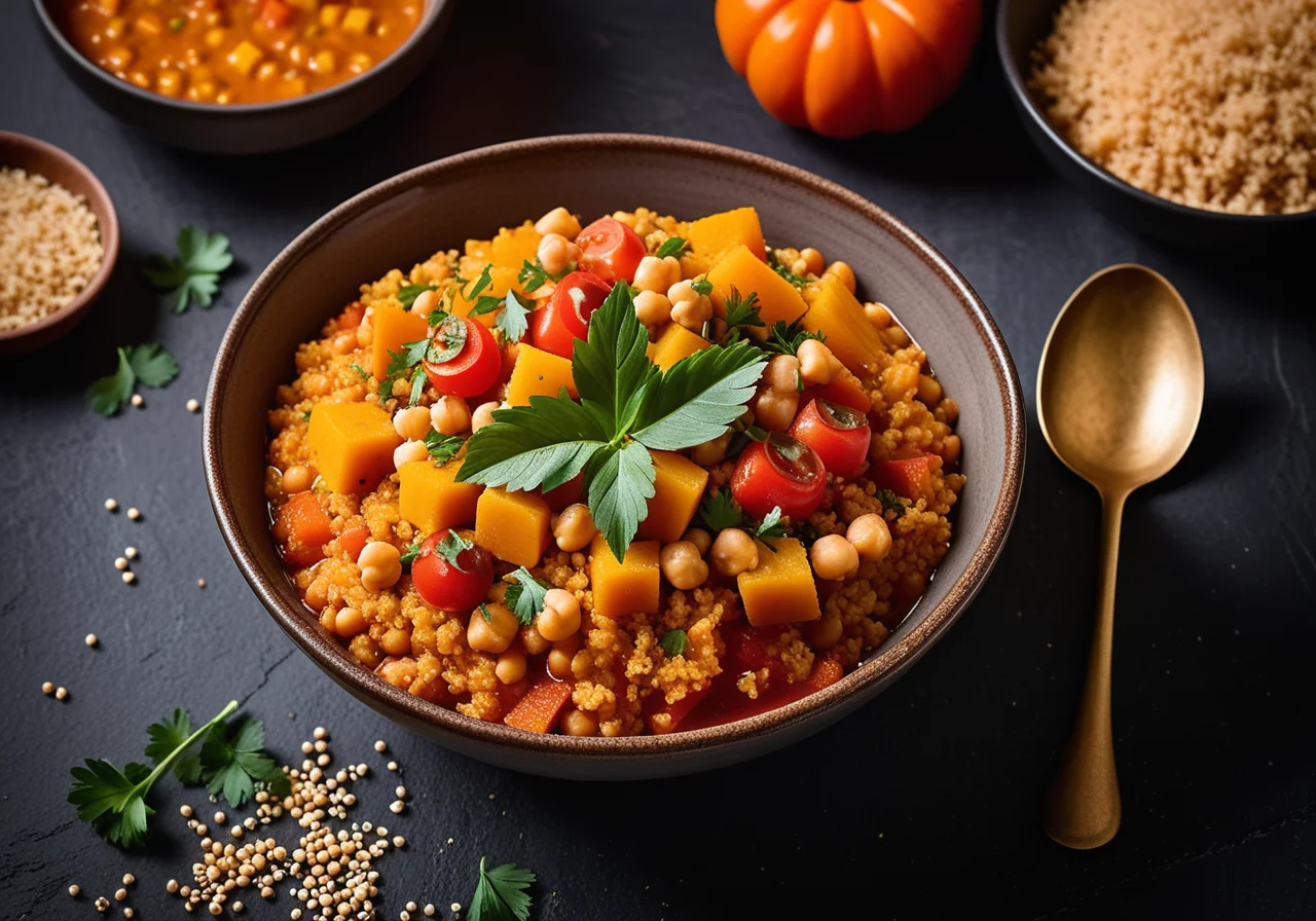 Vegetable with Chickpeas and Bulgur