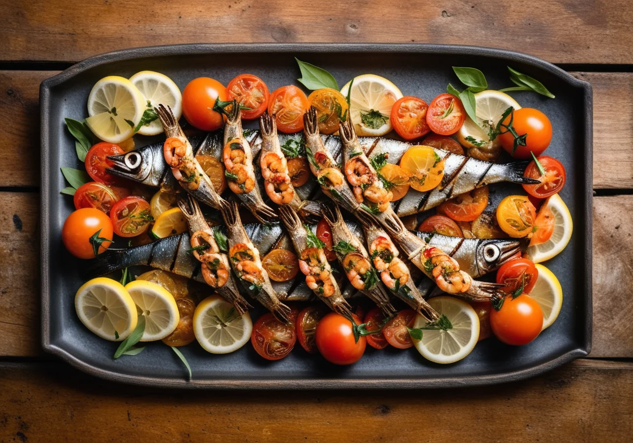 Grilled Fish and Shrimp