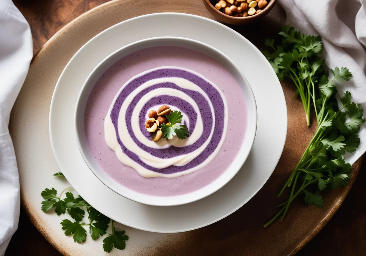 Violet Potato Soup