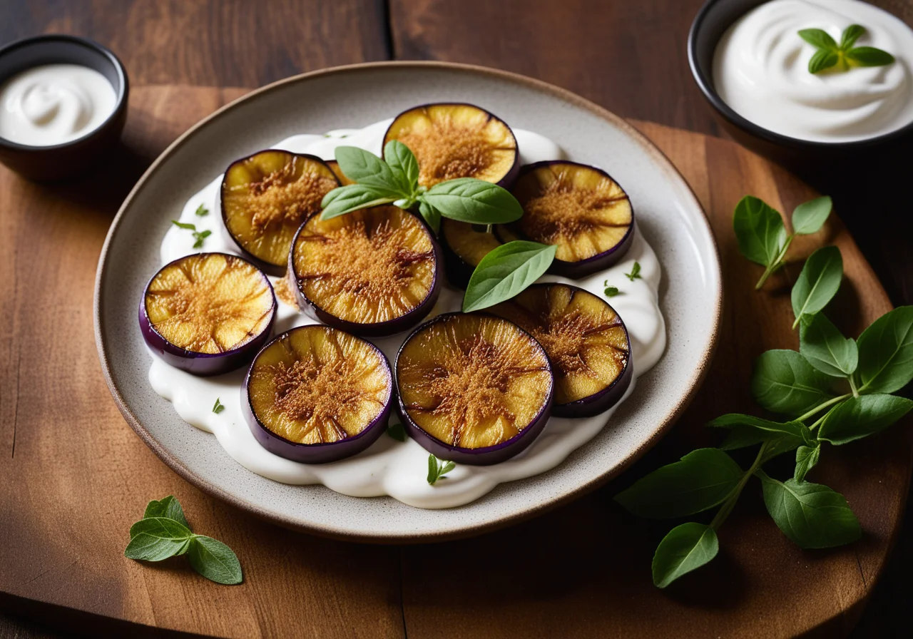 Fried Eggplant Slices