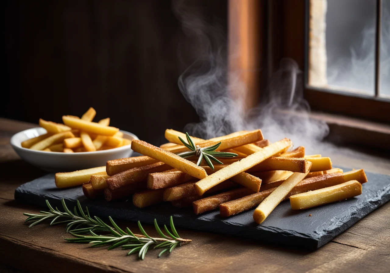 Pommes pailles mit Rosmarin