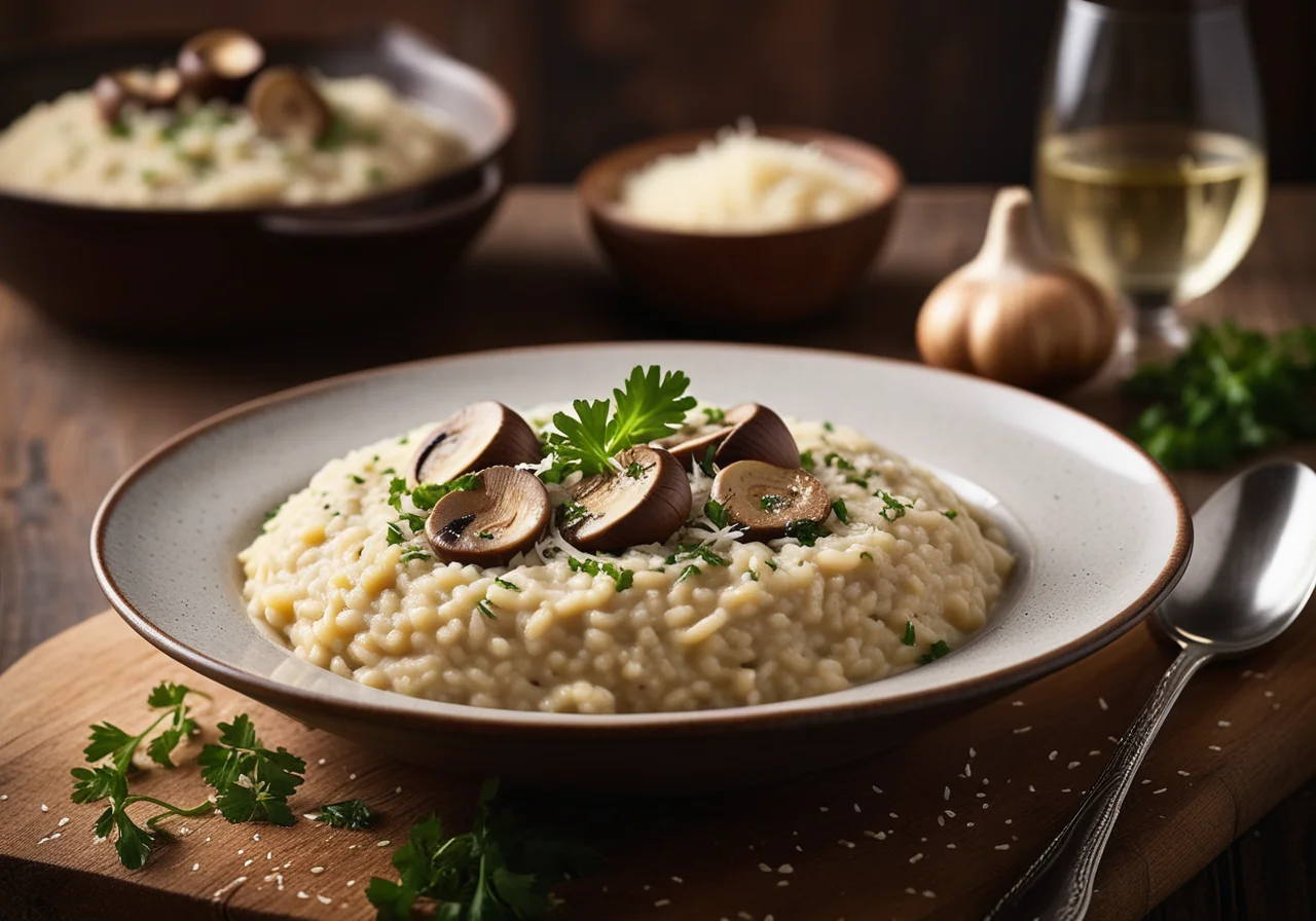 Garlic Mushroom Risotto