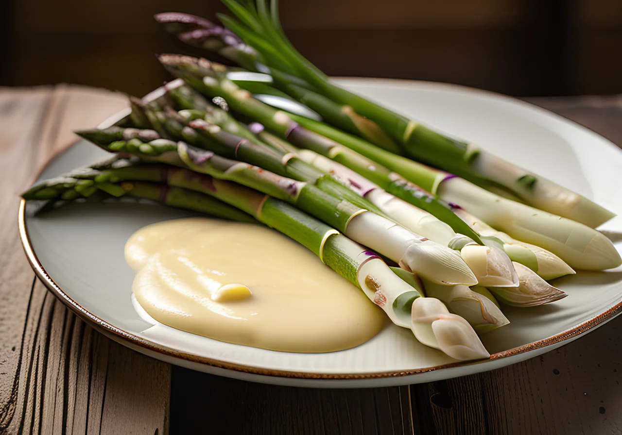 White Asparagus with Hollandaise Sauce