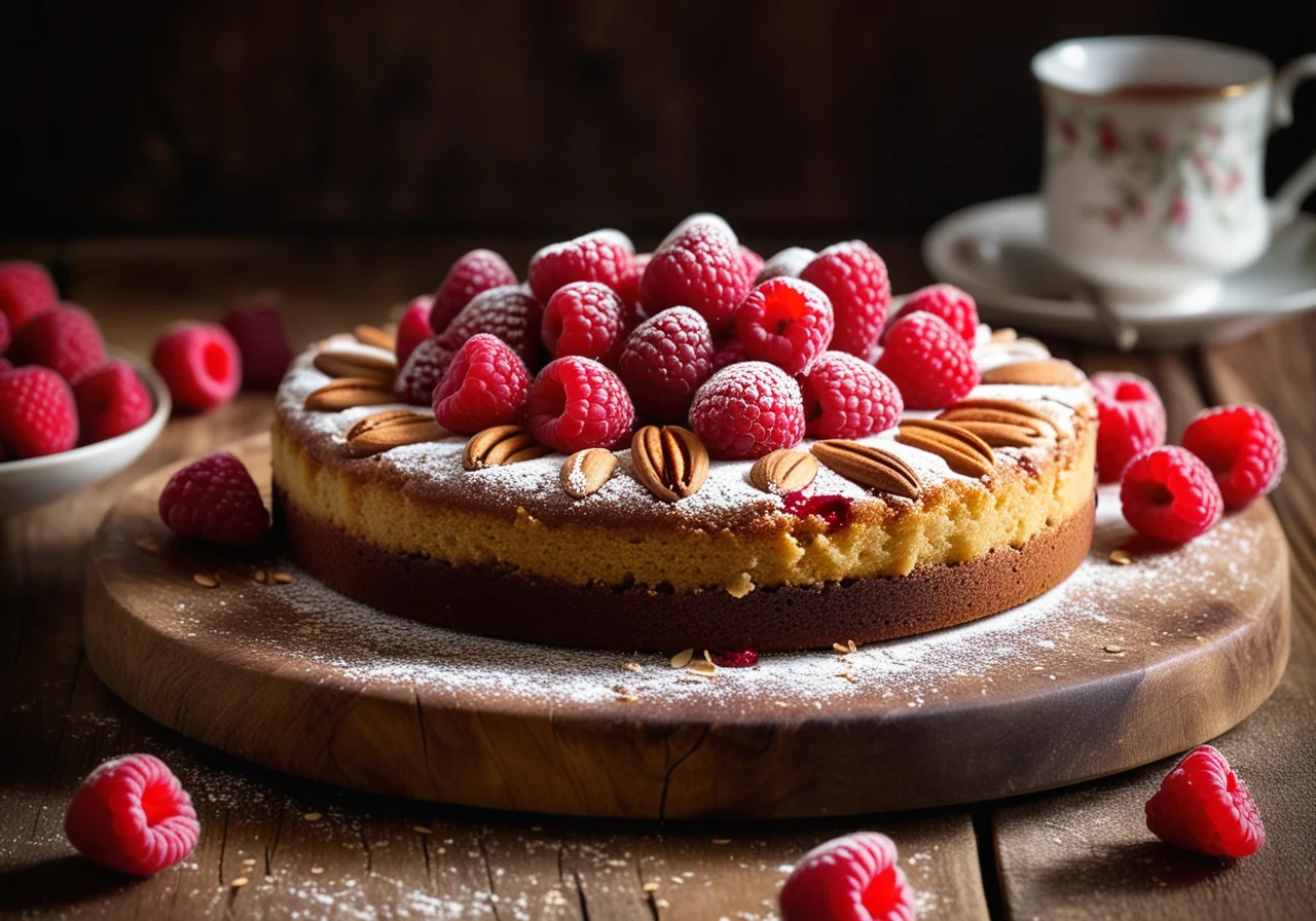Raspberry Almond Cake