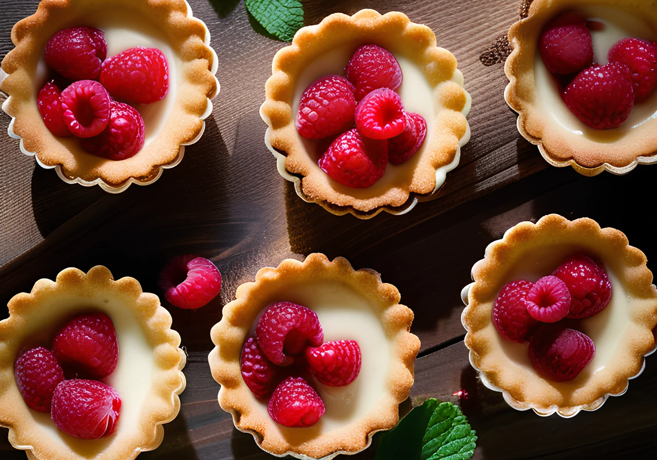 Vegan Raspberry Tartlets