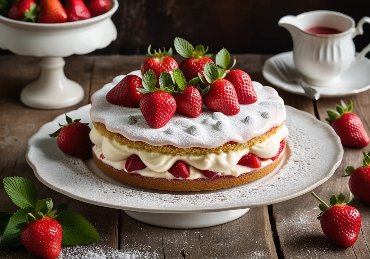 Simple Strawberry Cake