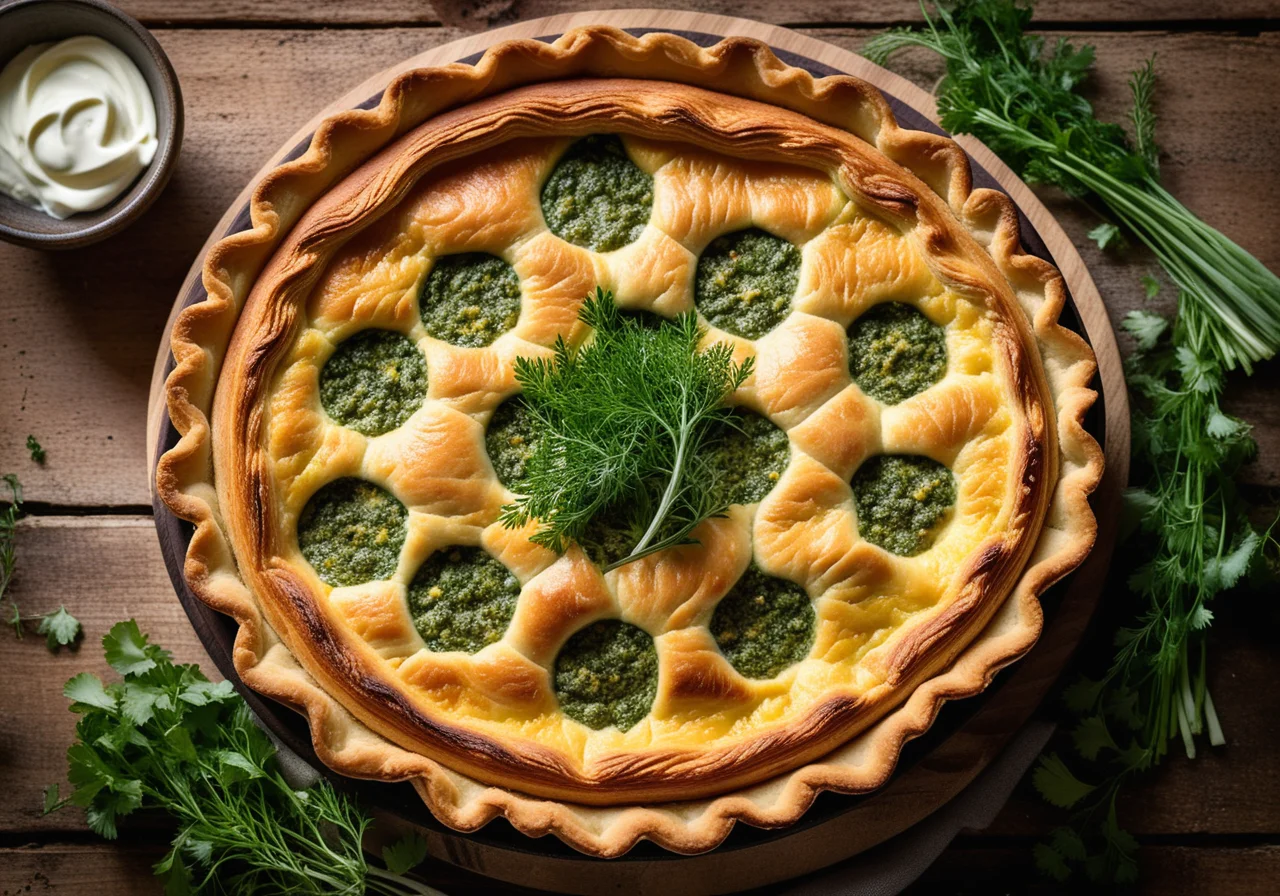 Quiche with Salmon and Herbs