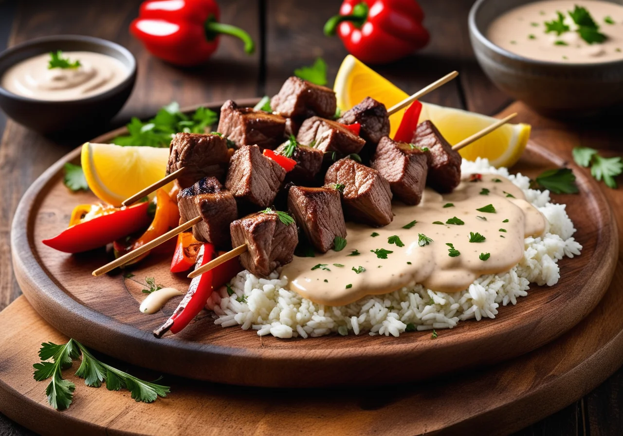 Veal Shashlik with Morels