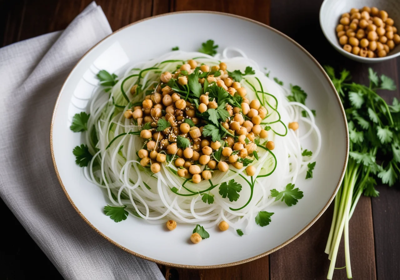 Daikon Radish Salad with Glass Noodles