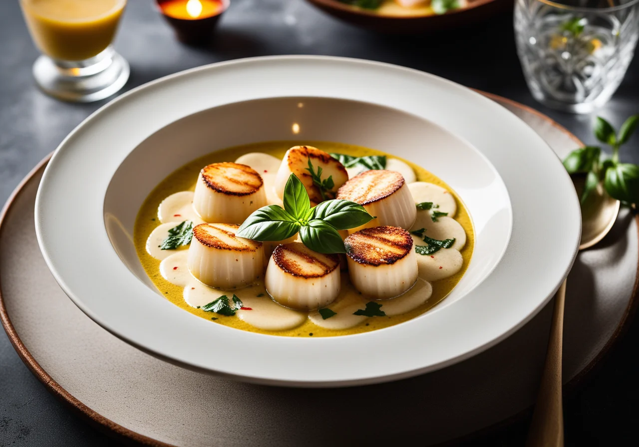 Scampi in Curry-Coconut Sauce