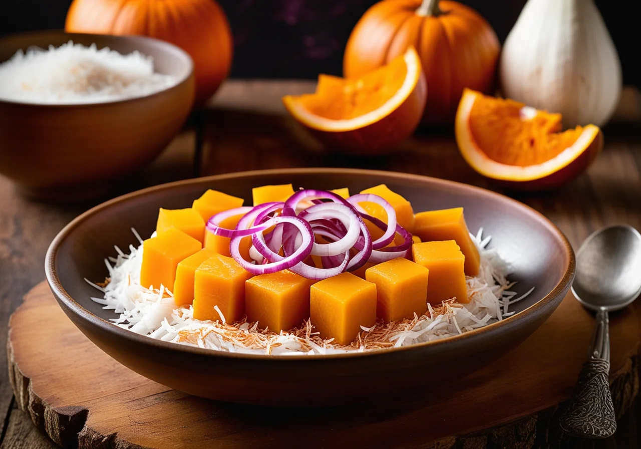Steamed Coconut Pumpkin
