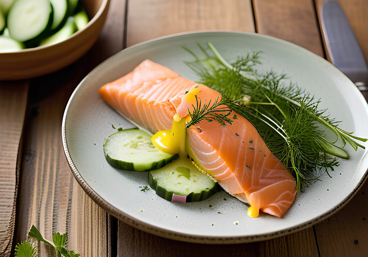 Herb Omelet with Smoked Salmon
