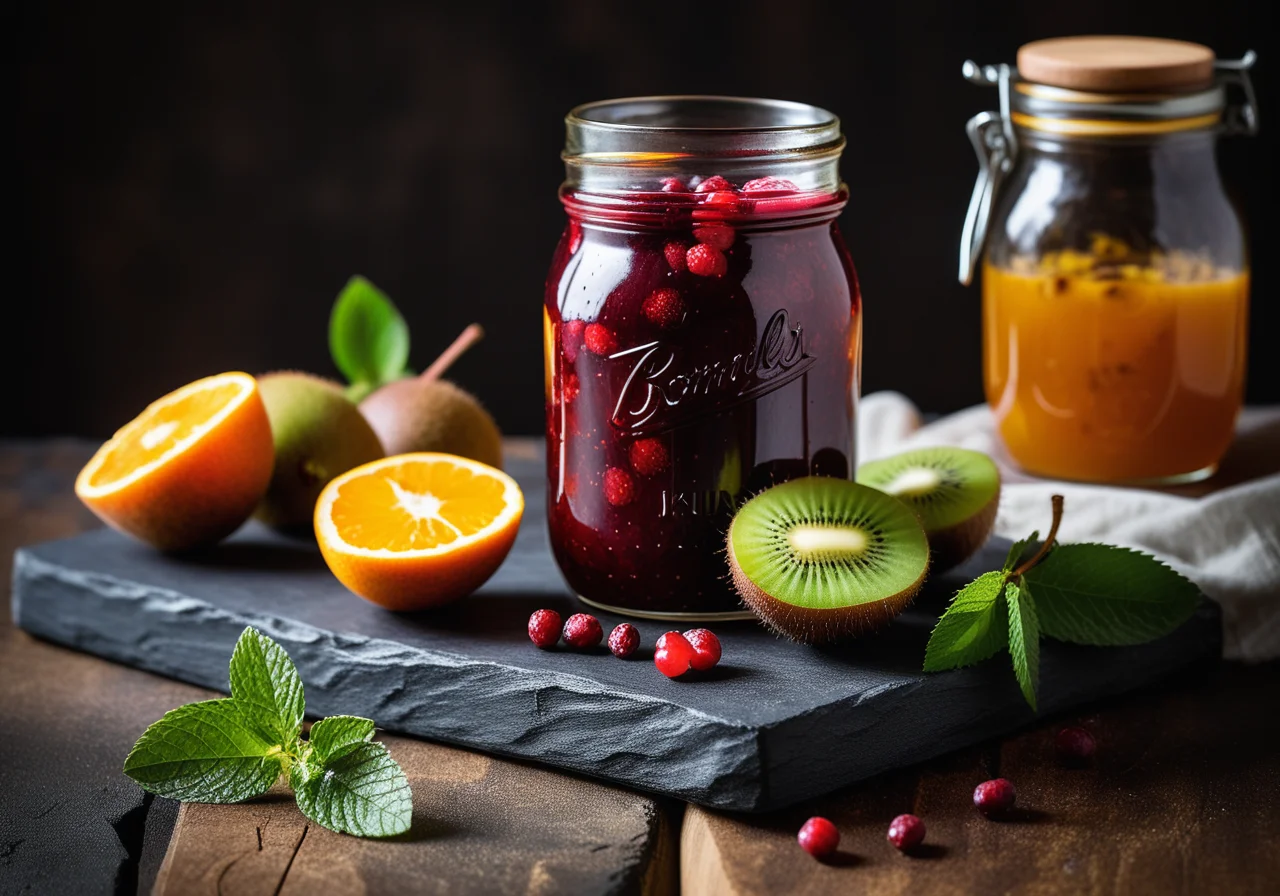 Walderdbeer-Kiwi-Konfitüre