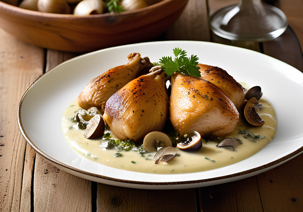 Chicken Frikassee with Capers