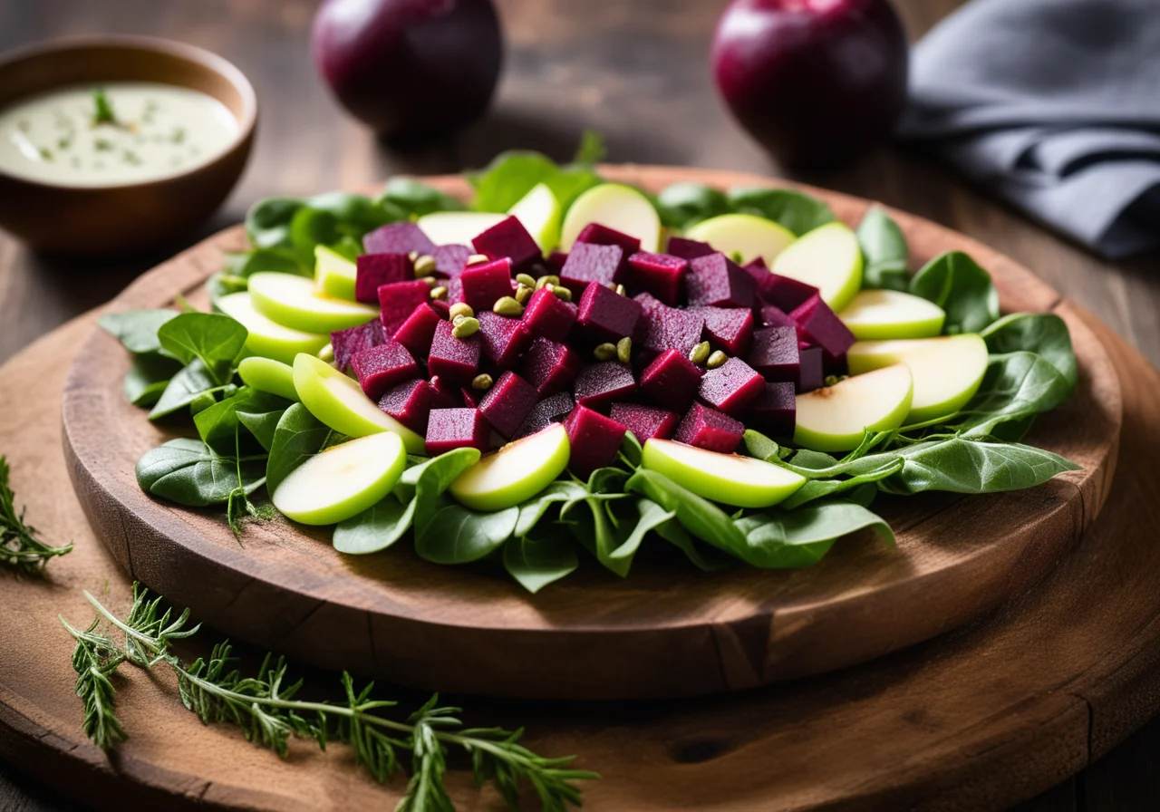 Matjes Salad with Red Beet