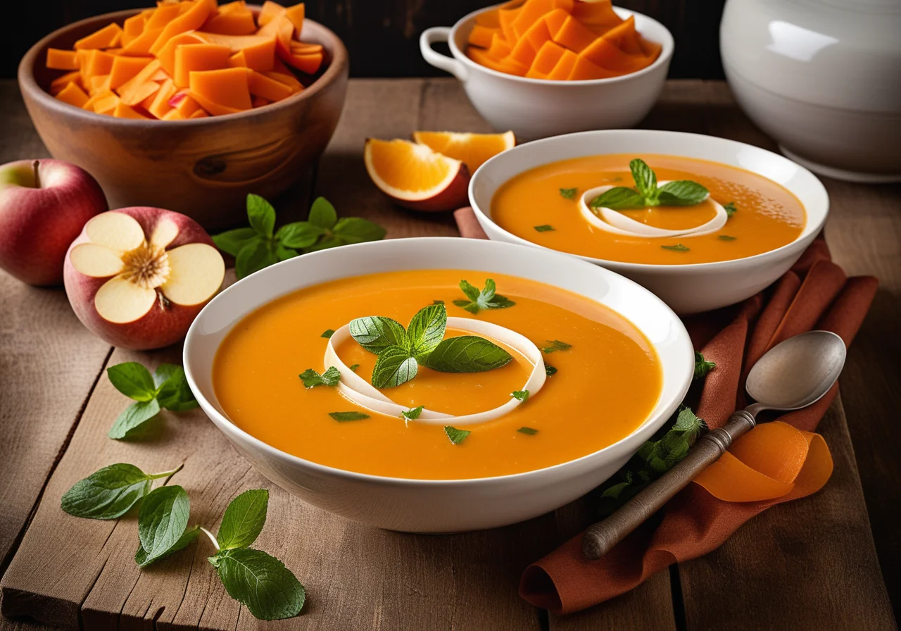 Fiery Apple Sweet Potato Soup