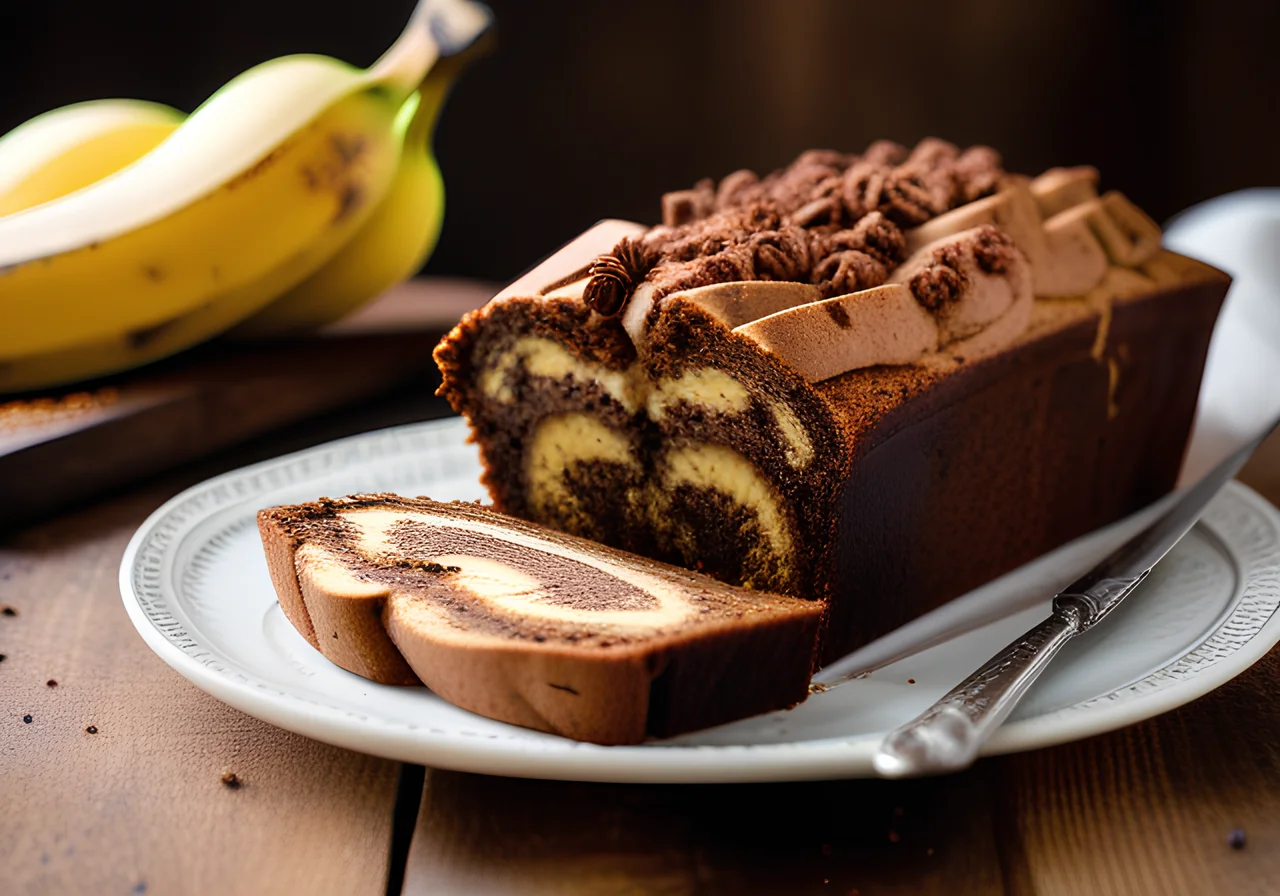 Vegan Banana Chocolate Cake