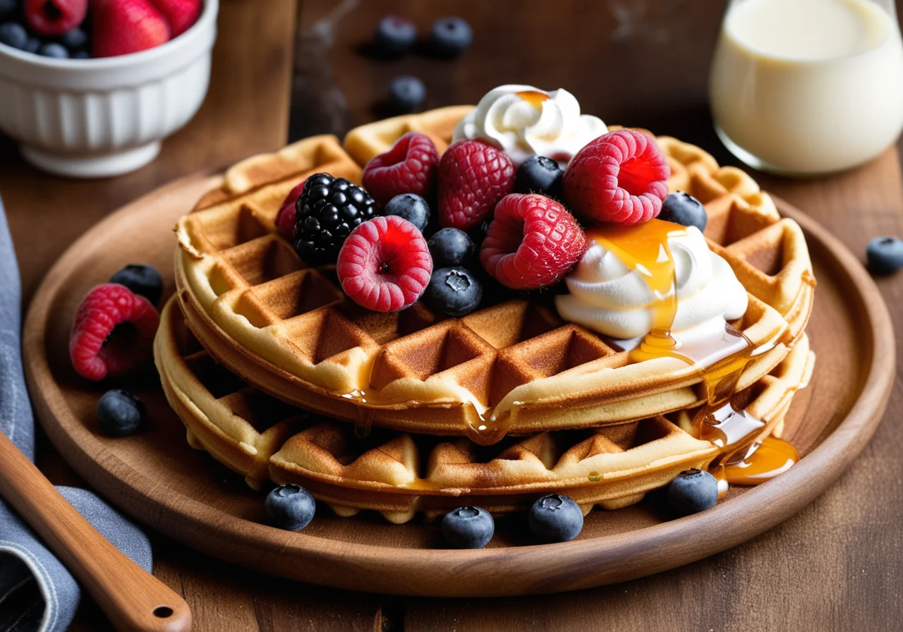 Yogurt Batter Waffles