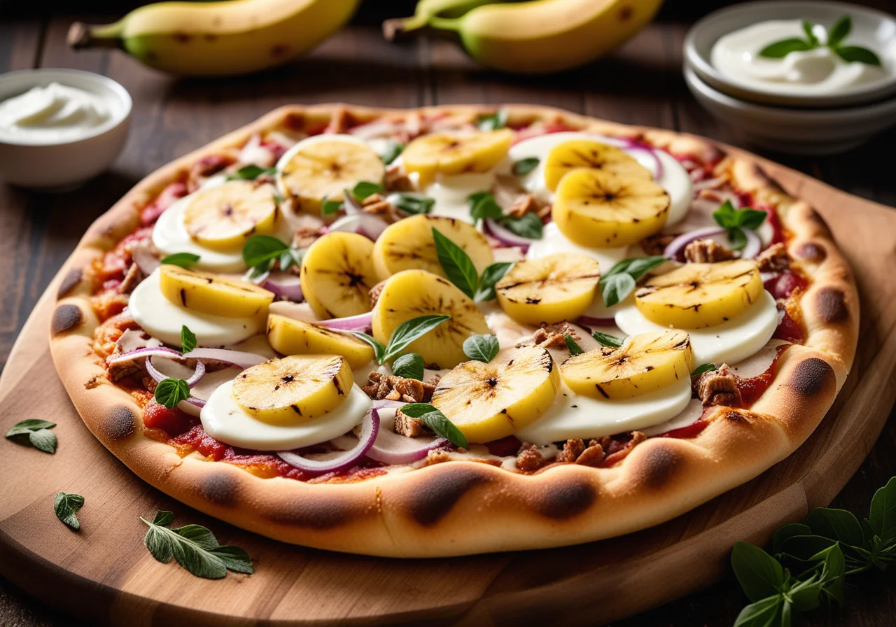 Pizza with Turkey Breast