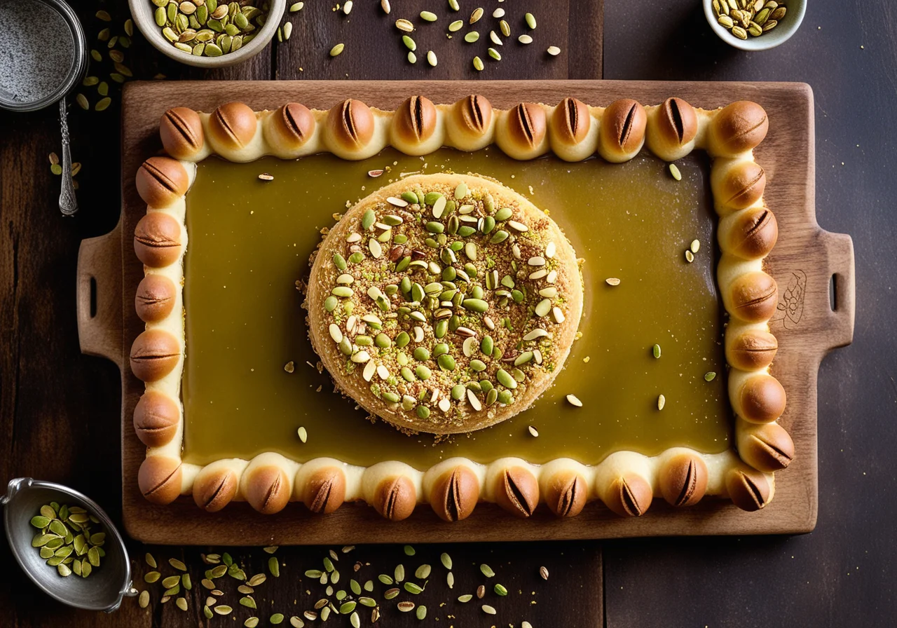 Turkish-Style Fadene Dough Dessert (Kadayif)