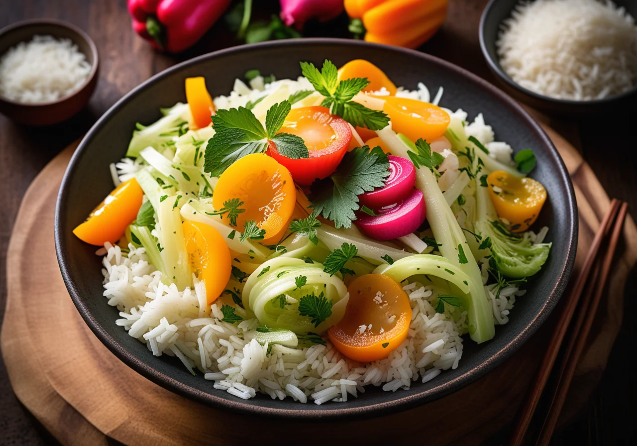Wok-Style Florets of Cabbage with Garlic and Mint