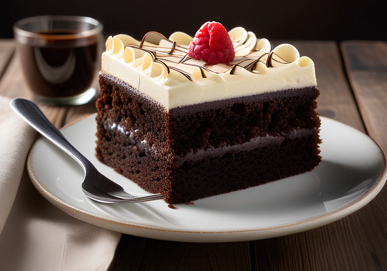 Chocolate Cake with Vanilla Cream