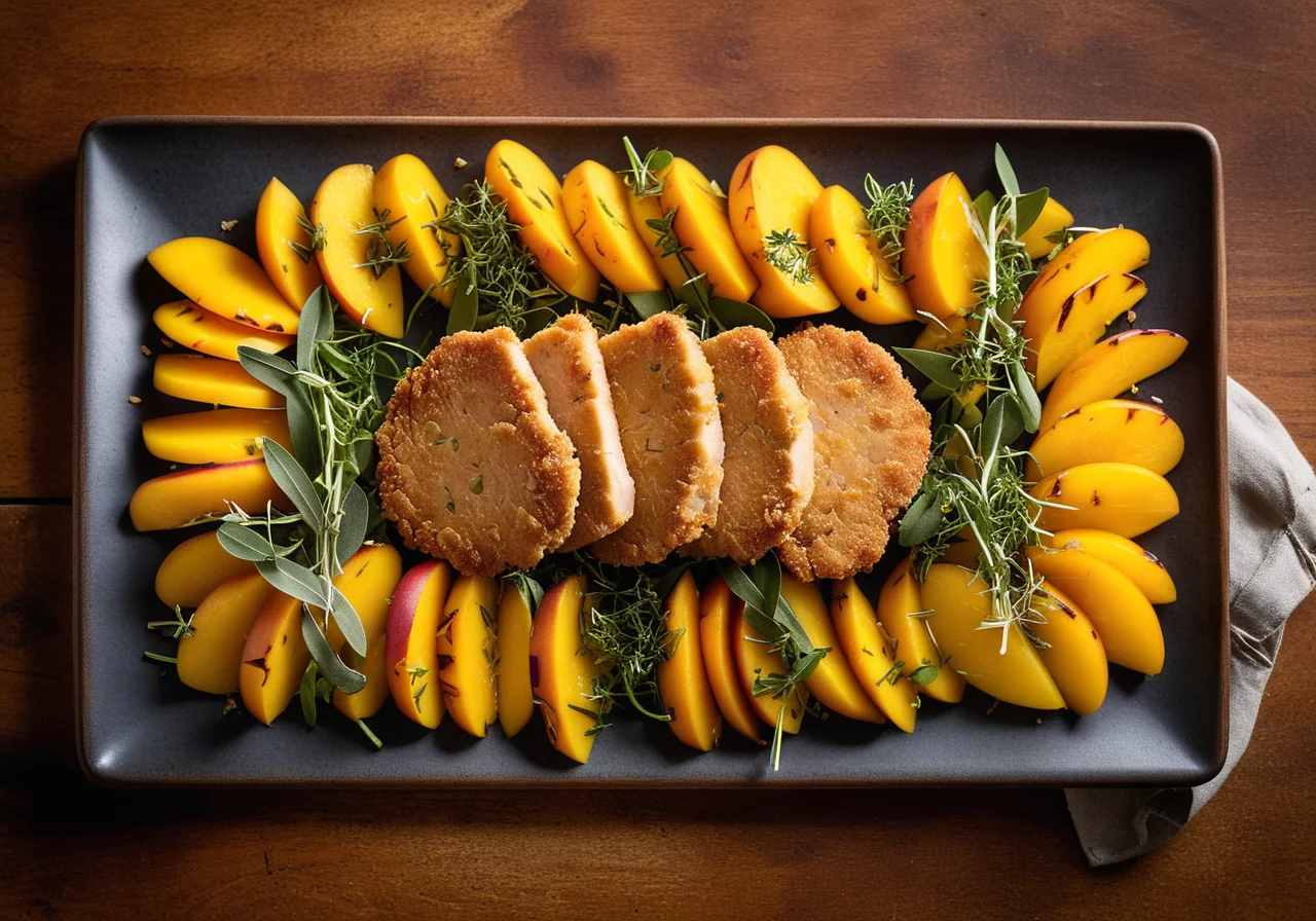 Turkey Schnitzel with Mango