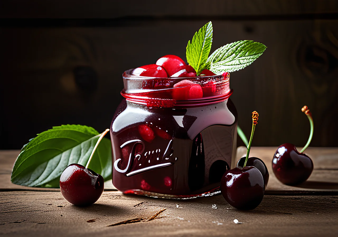 Cherry Jam with Red Wine
