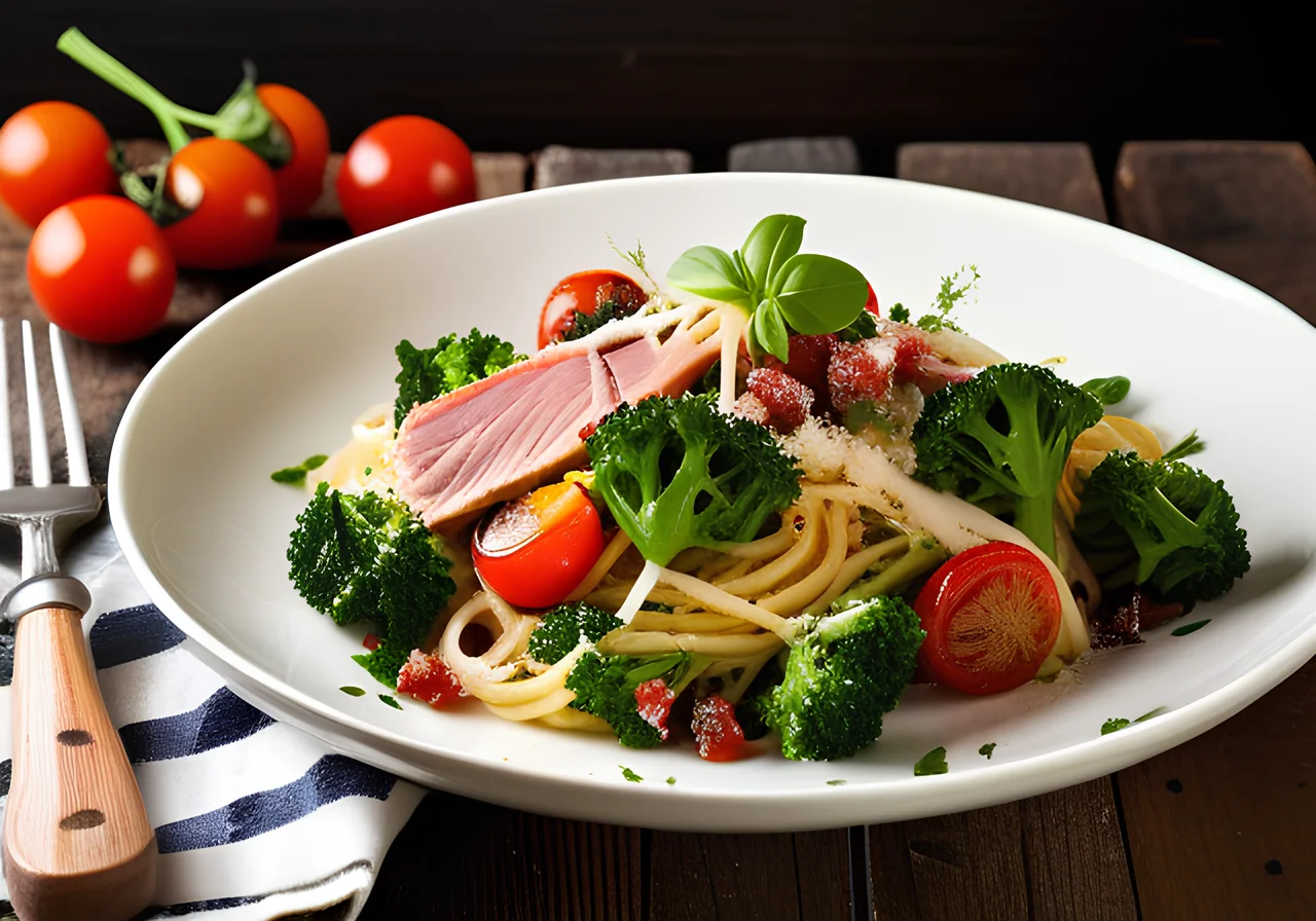 Pasta with Broccoli and Tuna