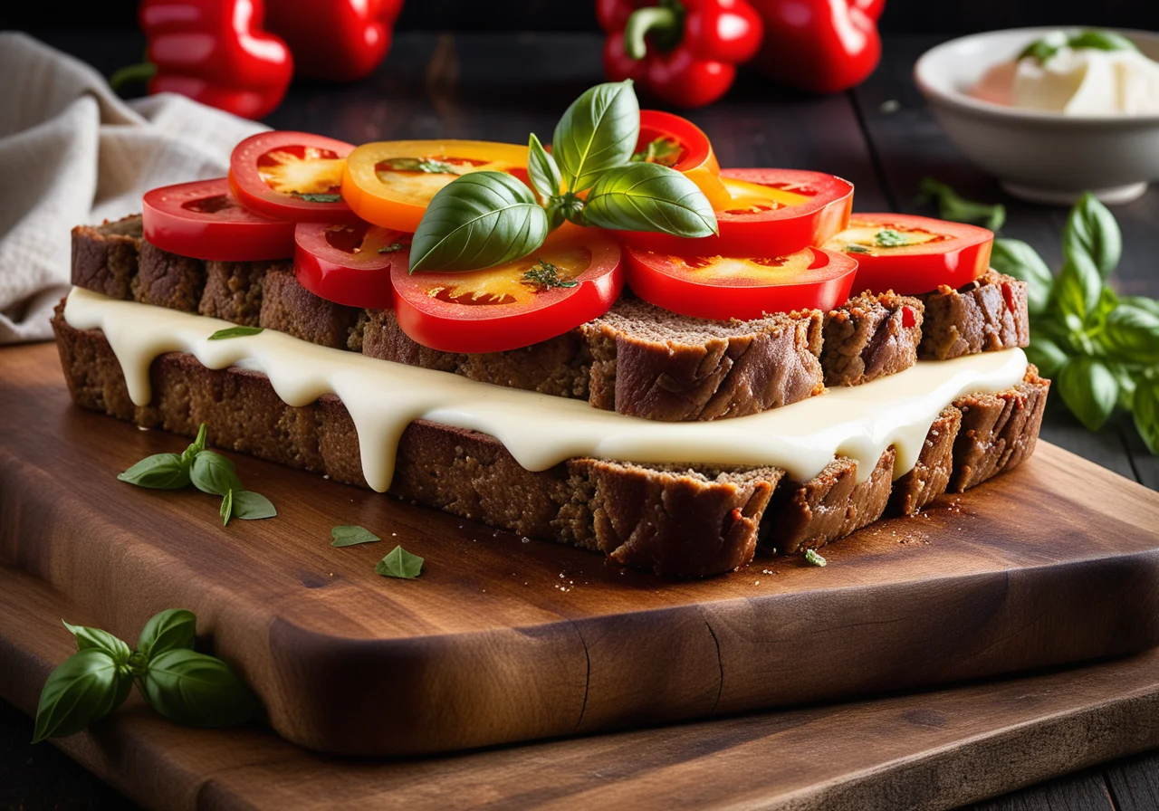 Meatloaf with Pizza Topping