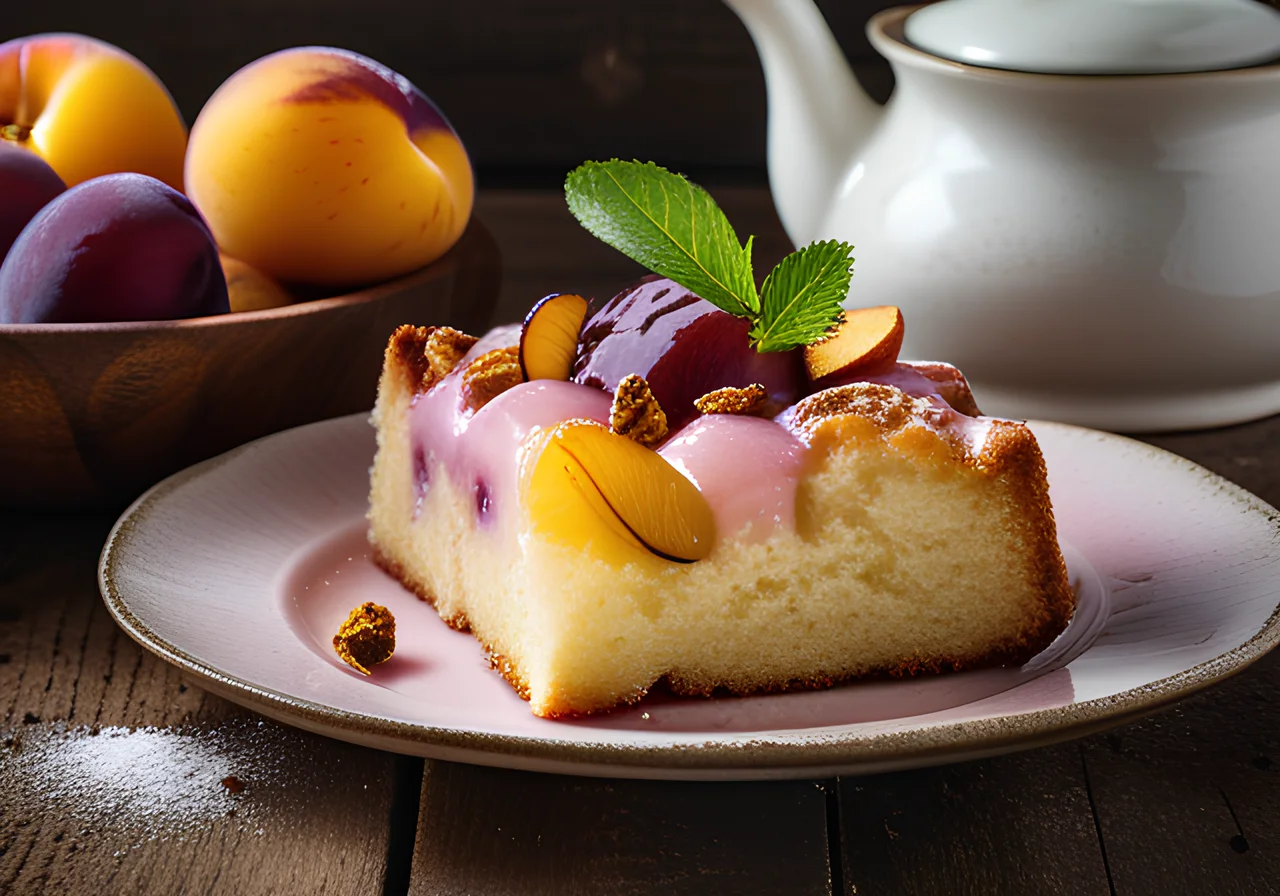 Yogurt Plum Cake