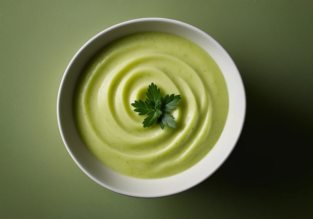 Babybrei aus grünem Gemüse