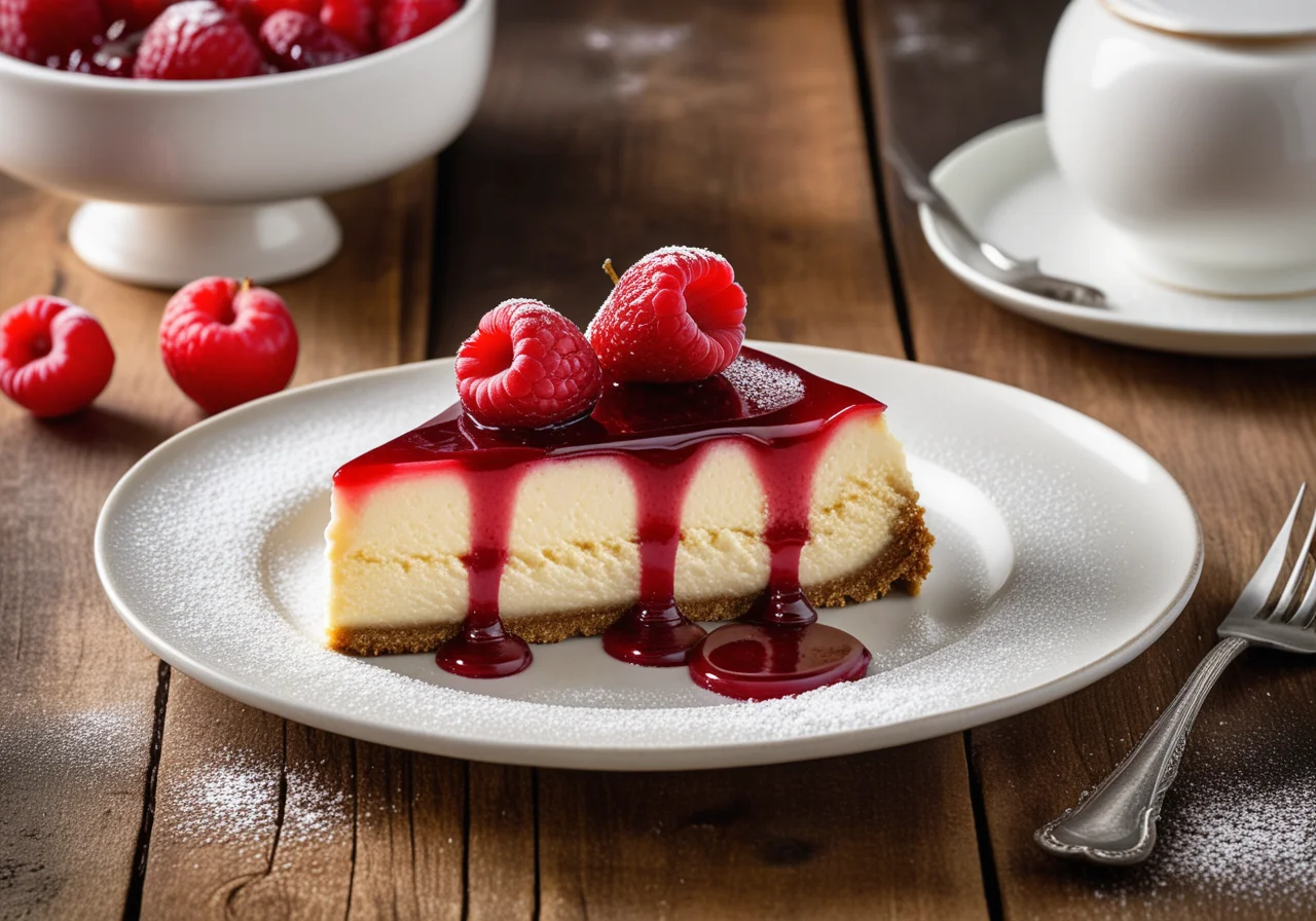 Cheesecake with Red Berry Topping