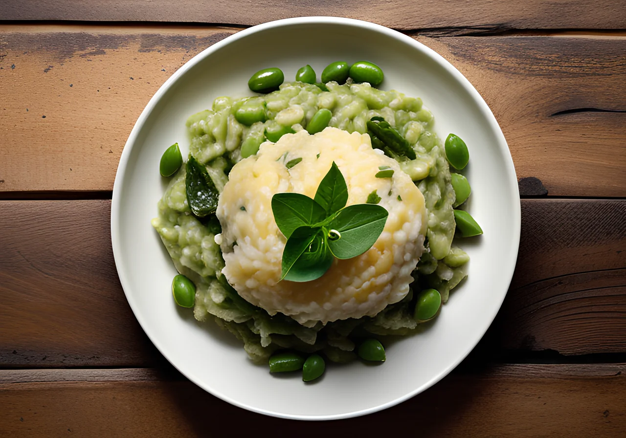 Green Risotto with Spring Vegetables