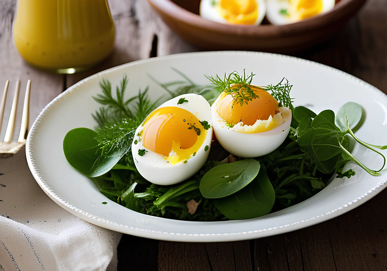 Herb Salad with Egg