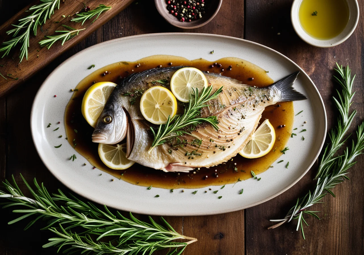 Sea Bream with Mediterranean Herbs and Lemon