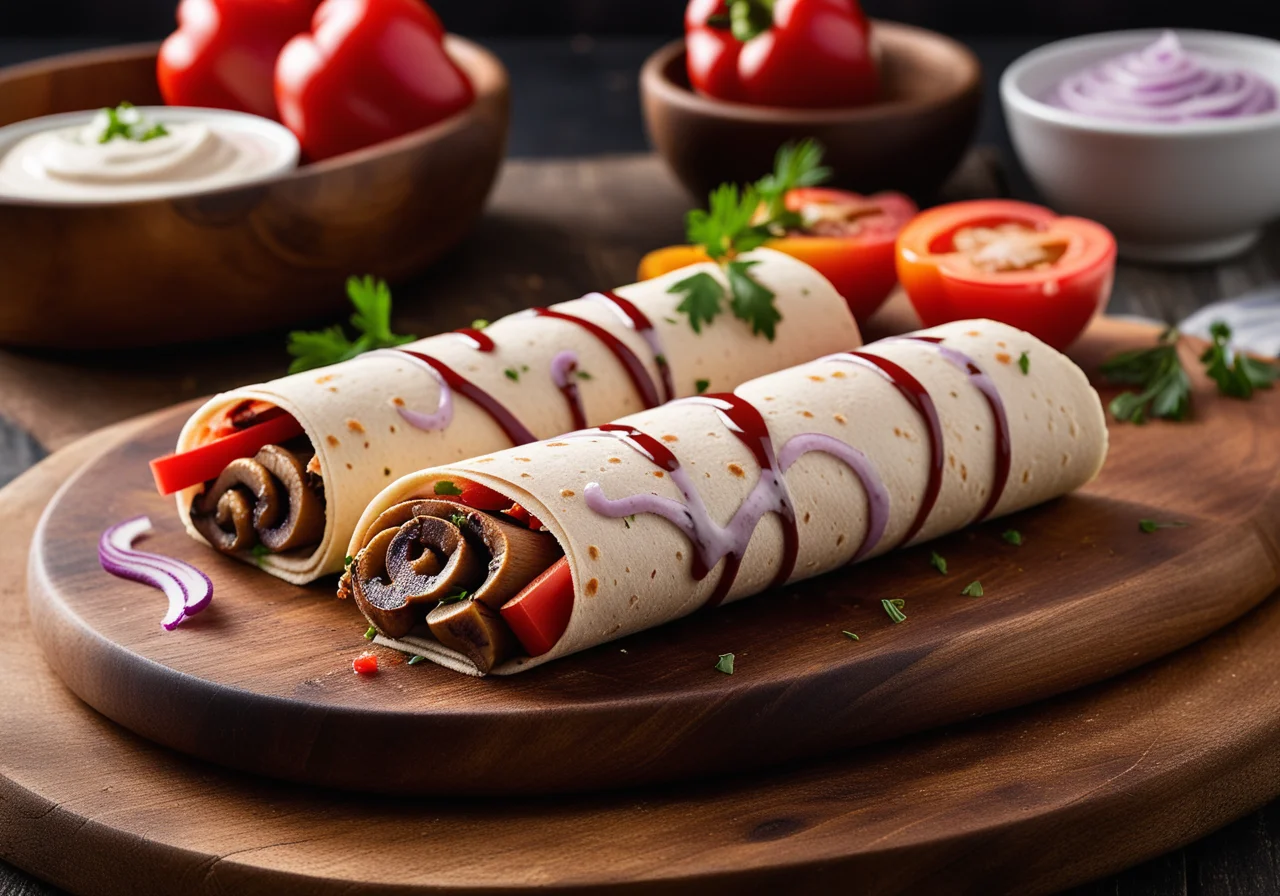 Vegetarian Whole Wheat Wraps