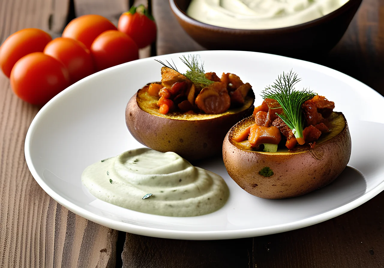 Mediterranean Stuffed Potatoes