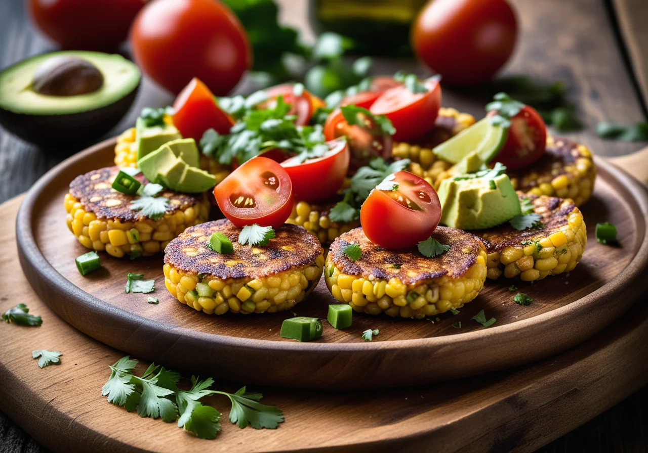 Corn Patties with Salsa