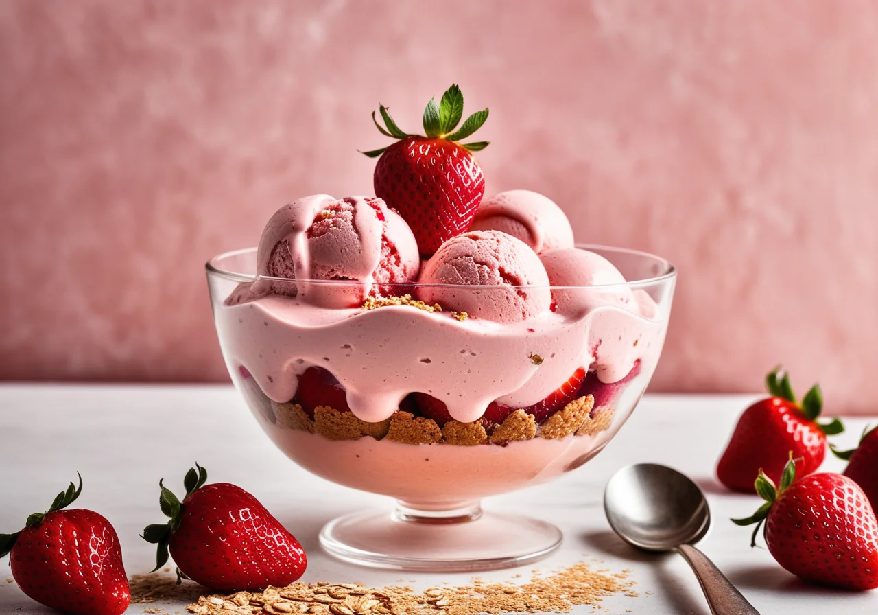 Strawberry Mascarpone Ice Cream